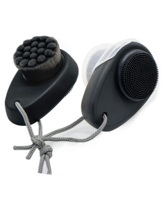 Paquete de 2 Cepillos Faciales Leeshine 2 en 1 Silicona y Cerdas