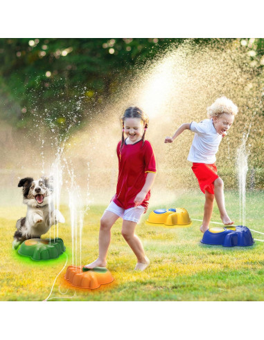 Aspersor de Agua 2-en-1 Uarzt Pulpo Brillante con Luz LED