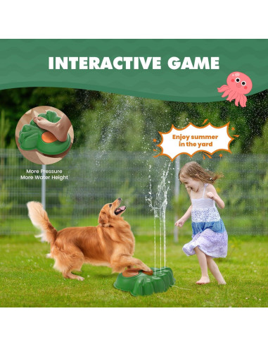 Aspersor de Agua 2-en-1 Uarzt Pulpo Brillante con Luz LED