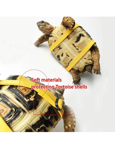 Correa Arnés para Tortuga Vehomy Amarillo 120cm S