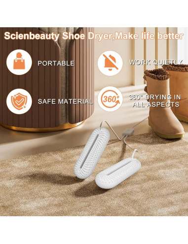 Secador de Botas Scienbeauty Anular Portátil 3 Modos 389g