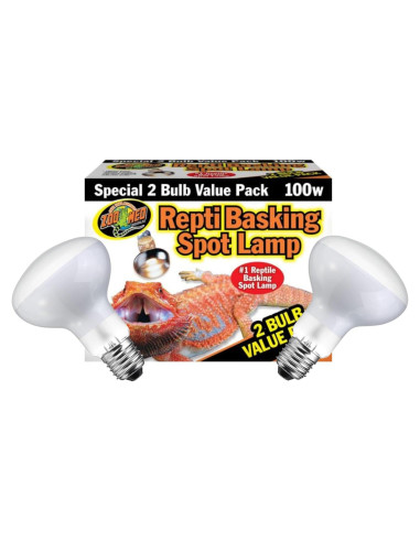 Paquete de 2 Lámparas de Calor para Reptiles DBDPet 100W