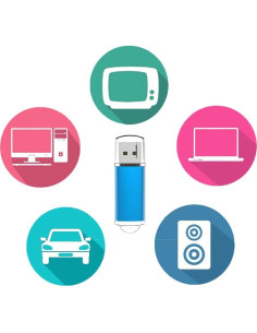 Unidad Flash USB 32GB Maspen 2.0 Alta Velocidad Azul 2