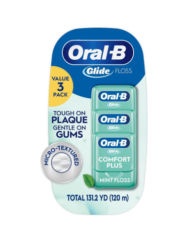 Hilo Dental Oral-B Glide Pro-Salud Menta 3 Paquetes 120m