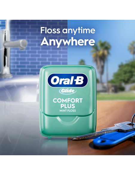 Hilo Dental Oral-B Glide Pro-Salud Menta 3 Paquetes 120m