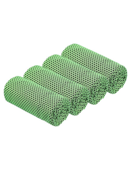 Toalla Enfriadora PATIKIL 100x30cm 4 Pcs Verde Brillante