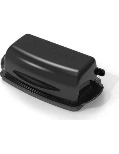 Plato de Mantequilla con Tapa SOUL CREAT 22x12x7cm Negro