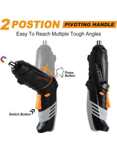 Destornillador Eléctrico Inalámbrico Megarooz 47 Accesorios