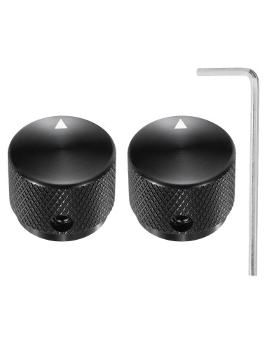 Perillas de Potenciómetro Aluminio MECCANIXITY 2 Pcs 4mm ID