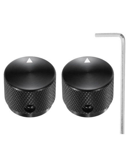 Perillas de Potenciómetro Aluminio MECCANIXITY 2 Pcs 4mm ID