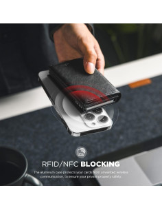 Cartera Plegable Minimalista VULKIT para Hombres con Bloqueo RFID 2