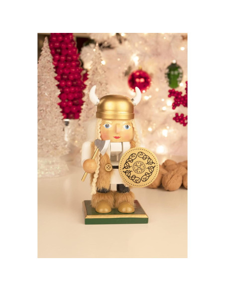 Cascanueces de Madera Gordo Mujer Vikingo 18 cm Clever Creations