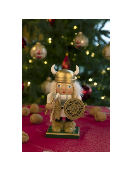 Cascanueces de Madera Gordo Mujer Vikingo 18 cm Clever Creations