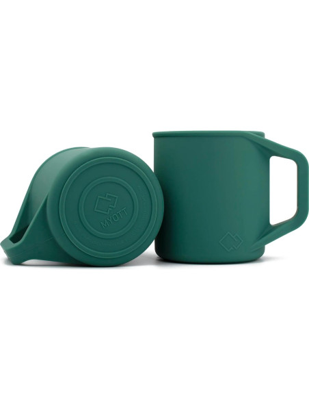Taza de Silicona MYOTT 12 oz Plegable y Aislante - Evergreen