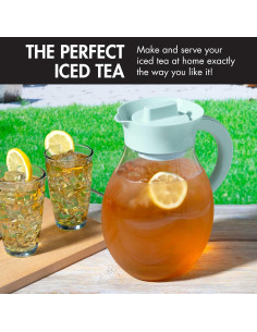 Jarra de Té Helado Primula 3.78L Aqua con Filtro Reutilizable 2