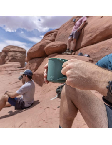 Taza de Silicona MYOTT 12 oz Plegable y Aislante - Evergreen