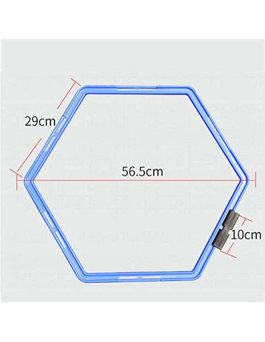 Anillo de Agilidad Hexagonal CZ-XING 3 Piezas Multicolor