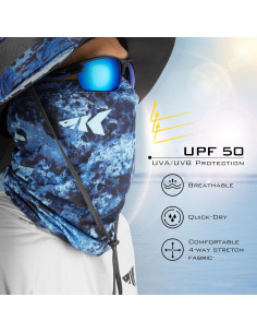 Gaiter de Cuello KastKing La Sal UPF 50+ Camuflaje Boulder 2
