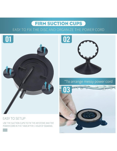 Disco de Aire Pawfly 5 cm con Luz LED para Acuario