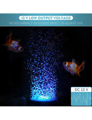 Disco de Aire Pawfly 5 cm con Luz LED para Acuario