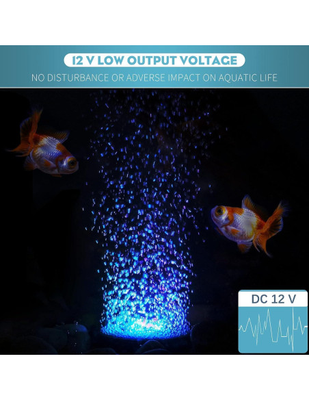 Disco de Aire Pawfly 5 cm con Luz LED para Acuario