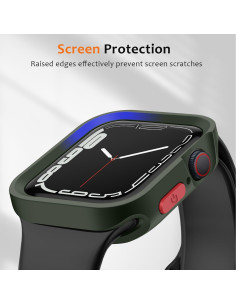 Funda Protectora ZZDZZ Verde Militar para Apple Watch 40mm 41mm 2