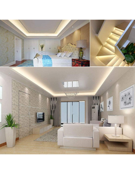 Tira LED SMD 2835 5m 1200 LEDs Blanco Cálido 3000K