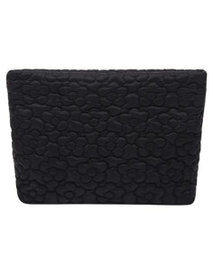 Bolsa de Maquillaje Acolchada HFLZBRO Flores Negras