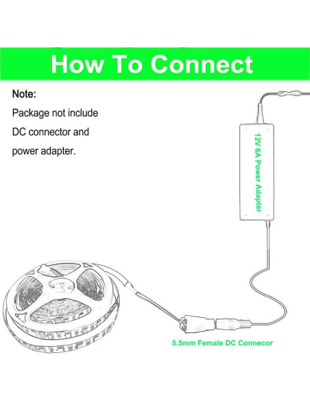 Tira LED SMD 2835 5m 1200 LEDs Blanco Cálido 3000K