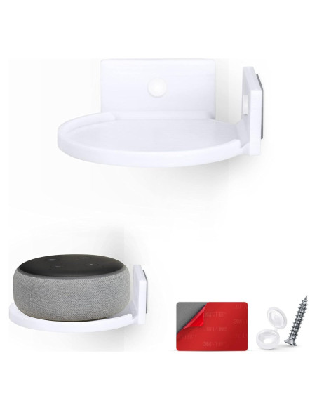 Estante Flotante BRAINWAVZ 10 cm Redondo para Pared Blanco