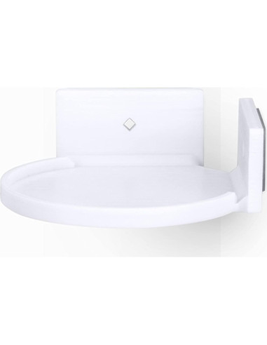 Estante Flotante BRAINWAVZ 10 cm Redondo para Pared Blanco