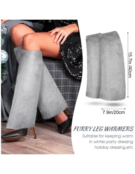 Conjunto de Accesorios de Invierno SATINIOR para Mujeres - Diadema, Muñequera y Calentadores de Piernas