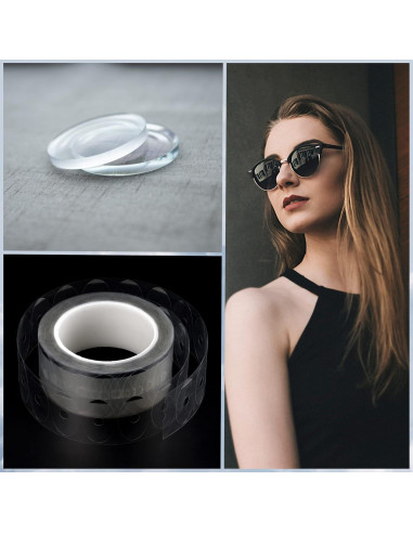 1000 Almohadillas Transparentes Antideslizantes Hasefam 42x26mm