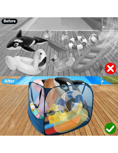 Contenedor de Almacenamiento de Juguetes de Piscina Feoang 81x76cm Contenedor de Almacenamiento de Juguetes de Piscina Feoang 81x76cm