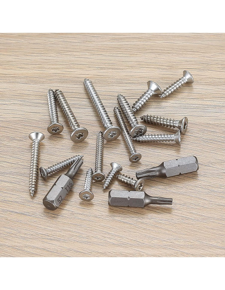 Kit de Tornillos Autoperforantes Torx 400 Pcs Acero Inoxidable