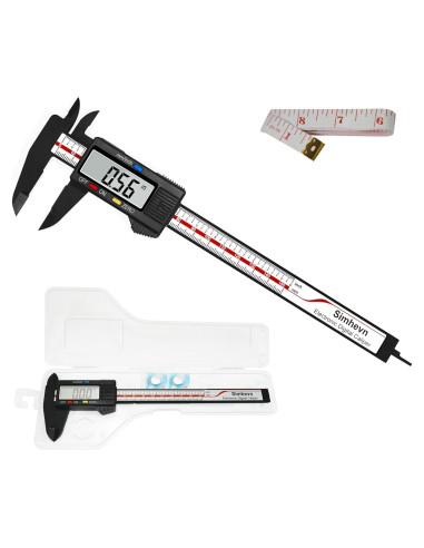 Calibrador Digital 150mm Simhevn con Pantalla LCD y Cinta Métrica