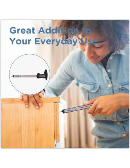 Calibrador Digital 150mm Simhevn con Pantalla LCD y Cinta Métrica