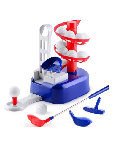 Conjunto de Juguetes de Golf iPlay, iLearn Azul para Niños