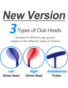 Conjunto de Juguetes de Golf iPlay, iLearn Azul para Niños 2