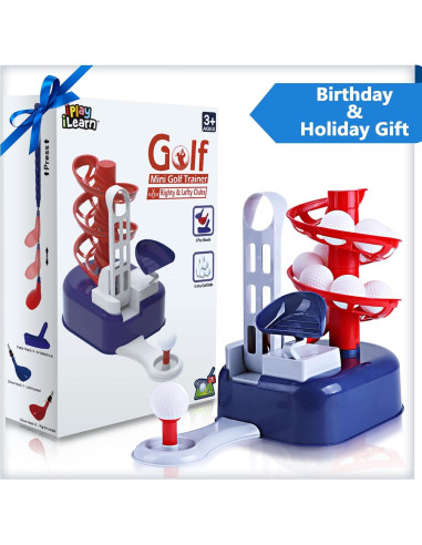 Conjunto de Juguetes de Golf iPlay, iLearn Azul para Niños