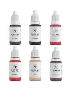 Kit de Pigmento Permanente Charme Princesse 6pcs 15ml 2