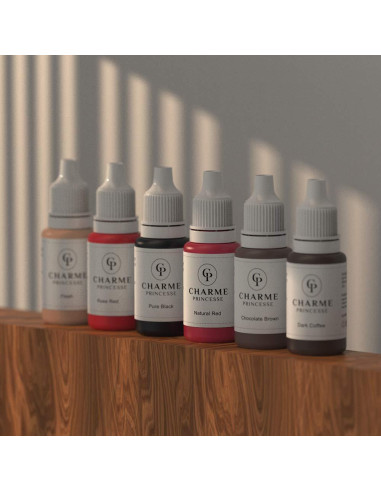 Kit de Pigmento Permanente Charme Princesse 6pcs 15ml