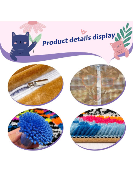 Kit de Ganchillo veirousa para Cojín 43x43 cm DIY