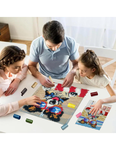 Kit de Ganchillo veirousa para Cojín 43x43 cm DIY