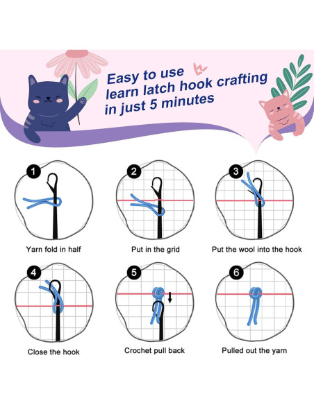 Kit de Ganchillo veirousa para Cojín 43x43 cm DIY