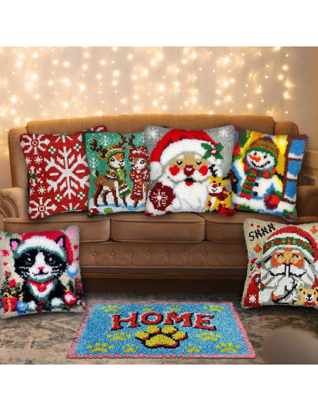 Kit de Ganchillo veirousa para Cojín 43x43 cm DIY