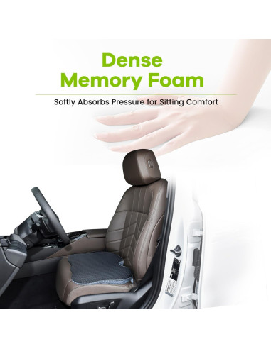 Cojín de Asiento de Espuma de Memoria Dreamer Car QFC040-BK