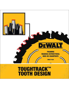 Hoja de sierra circular DEWALT 18.42 cm 24 dientes (Paquete de 2) 2