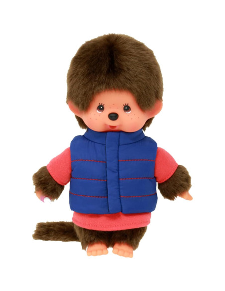 Monchhichi Bandai 20 cm Peluche con Chaqueta de Plumas