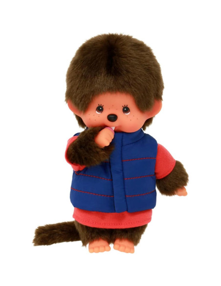 Monchhichi Bandai 20 cm Peluche con Chaqueta de Plumas